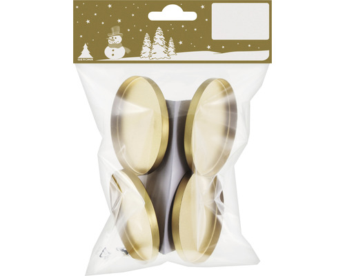 Verpackung mit vier Möbelknöpfen