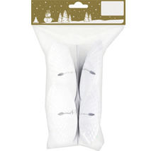 Emballage de quatre éventails en papier blanc pour la décoration