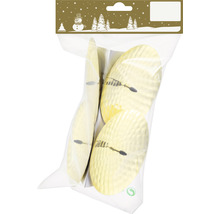 Emballage de décorations de sapin de Noël dorées