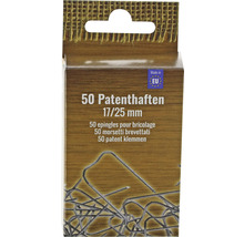 Paquet de 50 attaches brevetées, 17/25 mm