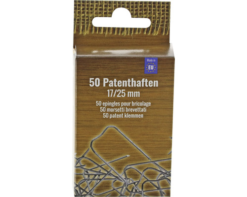 Patenthaften 17/25 mm 50 Stk.