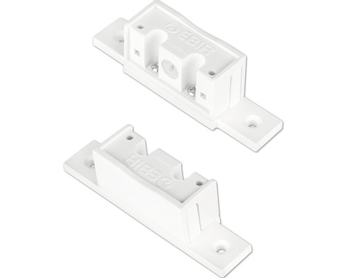 Deux socles d''installation en saillie EBIR blancs pour installation électrique