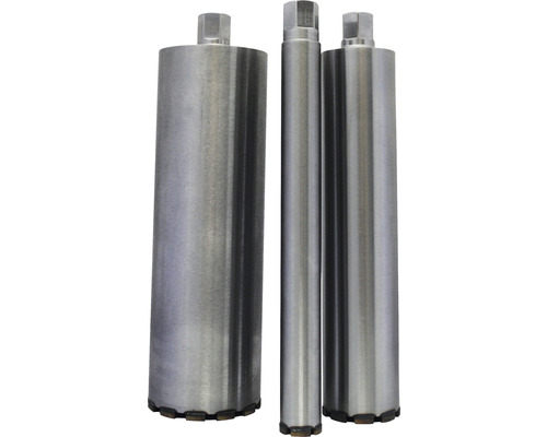 Trois carottiers métalliques de tailles différentes