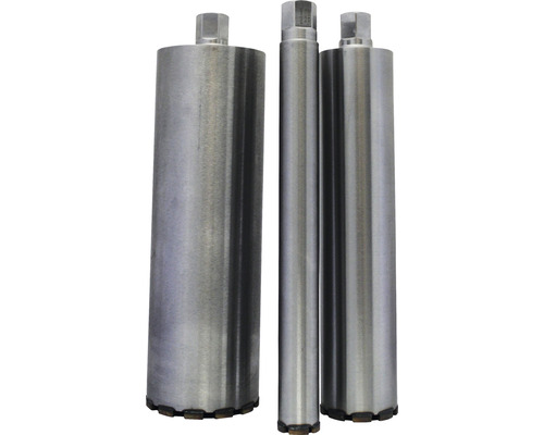 Trois carottiers diamantés de différentes tailles