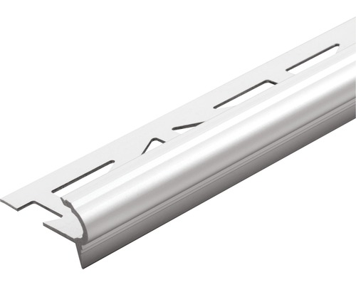 Nez de marche Dural Florentostep aluminium argent longueur 100 cm hauteur 9 mm