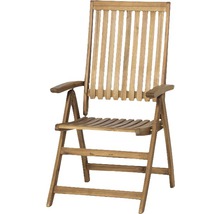 Fauteuil de jardin en bois avec accoudoirs