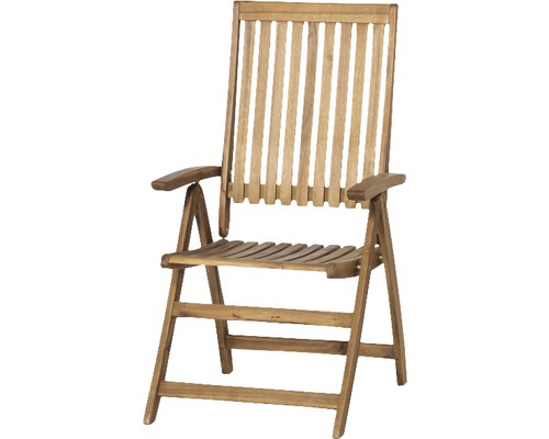Fauteuil de jardin en bois avec accoudoirs