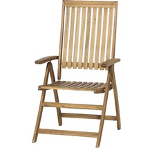 Chaise de jardin en bois avec accoudoirs