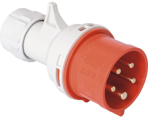 CEE-Stecker PCE 16A IP44 5-polig rot Drehstromstecker mit fünf Polen