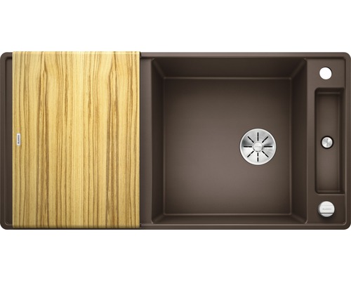 Évier avec égouttoir et planche à découper