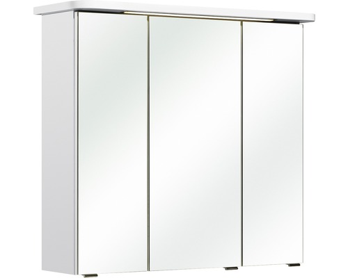 Armoire à glace pelipal 3 portes Agira blanc 72 x 75 cm IP 44 (protection contre les corps étrangers et les projections d'eau)