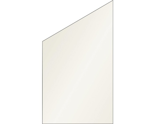 Elément de finition Vidrio verre à gauche 103x180/120 cm, crème