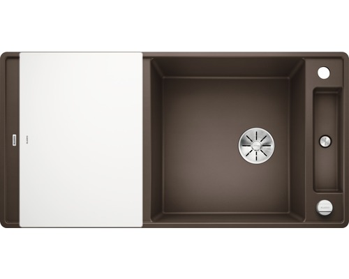 Évier avec égouttoir et planche à découper