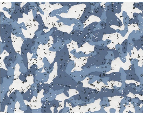 Film d'impression à l'eau Tarn CA-NR-002-04 bleu 100 x 50 cm Tissu camouflage bleu