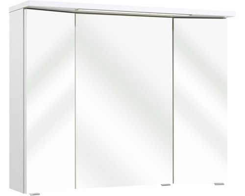 Armoire de toilette Pelipal Enna I 90 x 20 x 72 cm blanc à haute brillance 3 portes led IP 44