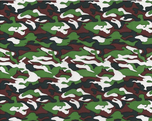 Film d'impression à l'eau Tarn CA-NR-003-06 vert 100 x 50 cm Tissu à motif camouflage