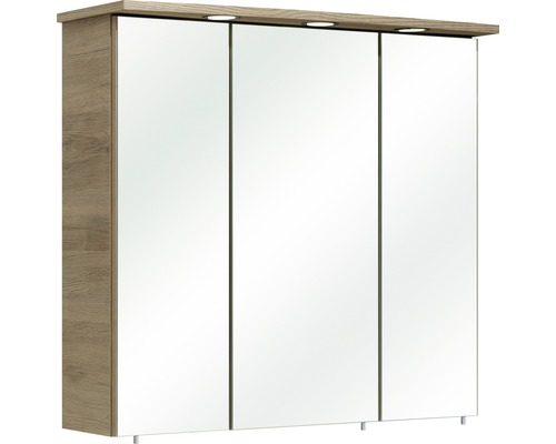 Spiegelschrank pelipal 37-II 75cm Sanremo Eiche 045.427537 IP 44 (fremdkörper- und spritzwassergeschützt)