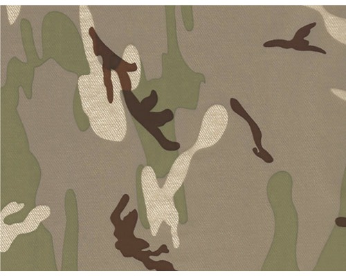 Film d'impression à l'eau Tarn CA-NR-004-001 beige 100 x 50 cm Textile à motif camouflage