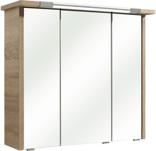 LED Spiegelschrank pelipal Prato II 75cm Eiche Natur quer 045.467569 IP 20