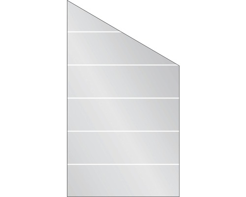 Elément de finition Vidrio verre à droite 103x180/120 cm, rayures