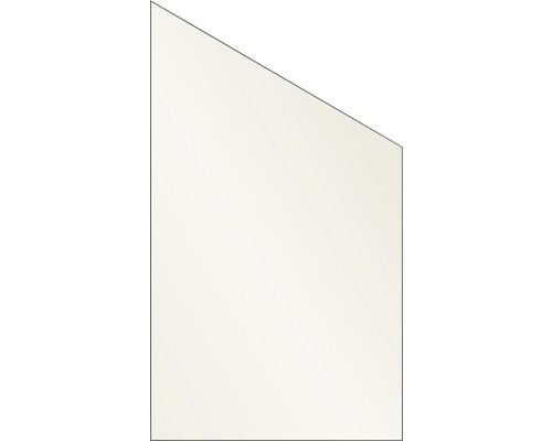 Abschlusselement Vidrio Glas rechts 103x180/120 cm creme