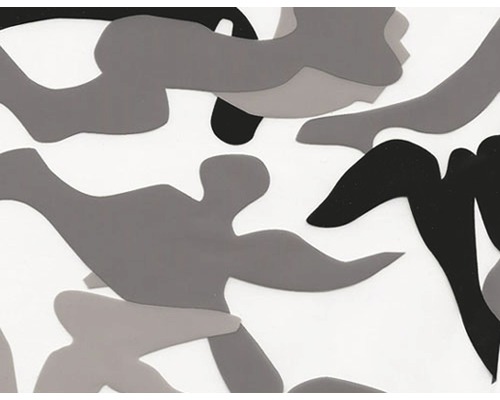 Film d'impression à l'eau Tarn CA-NR-010-02 gris 100 x 50 cm Motif de camouflage abstrait