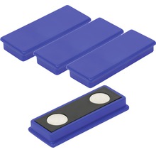 Aimants d'organisation 55x22,5 mm, bleu, lot de 4-thumb-1