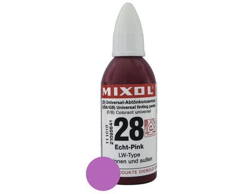 Concentré de colorant MIXOL® 28 rose franc 20 ml Pâte colorante universelle Mixol Rose véritable