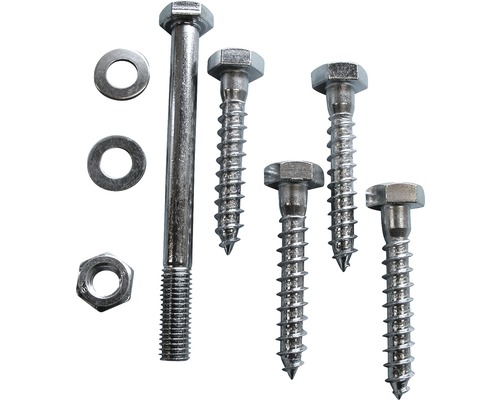 Kit de fixation galvanisé pour support pour poteau 91 mm-0