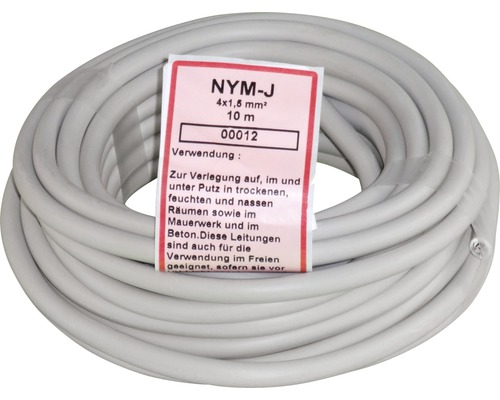NYM-J Kabelrolle 4x1,5 mm² 10 m