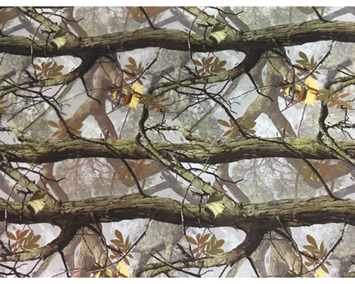Film d'impression à l'eau camouflage CA-R-002-01 naturel 100 x 50 cm Papier peint avec motif camouflage de forêt