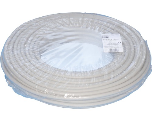 Ring mat elektresche NYM-J Kabel, 4 x 1,5 mm, 50 Meter