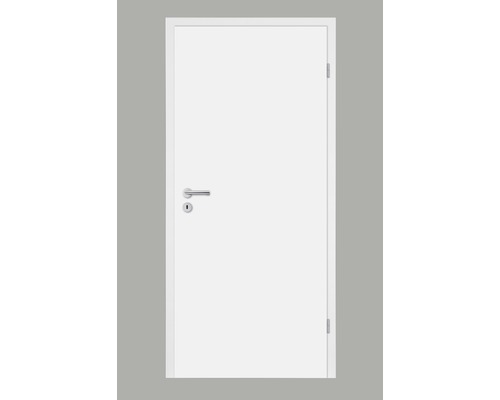 Zimmertür Pertura Soley Weißlack (ähnlich RAL 9010) 61,0x198,5 cm Rechts (Wabenkern)