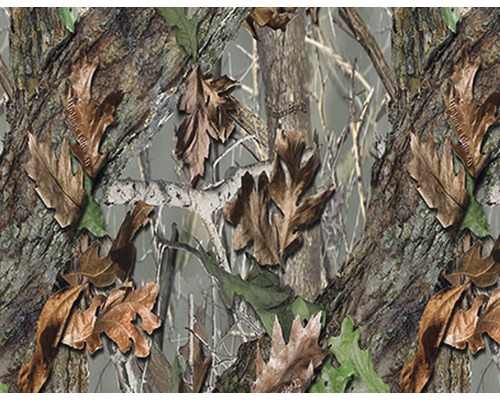 Film de transfert par l'eau camouflage CA-R-005 1000 mm Motif camouflage avec feuilles et écorce d''arbre