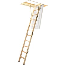 Escalier escamotable Dolle Mini 95 x 60 cm pin hêtre Isolant-thumb-1