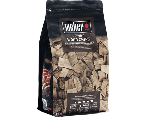 Weber Hickory copeaux de bois pour fumage en paquet de 0,7 kilogramme