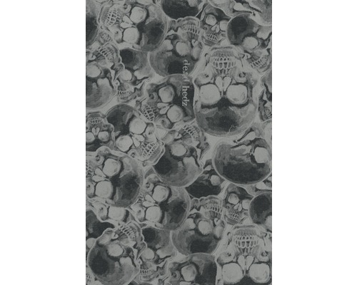 Film d'impression à l'eau camouflage CA-R-019-01 argent 100 x 50 cm Papier peint à motif de crânes