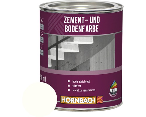 Peinture pour ciment et sol HORNBACH blanc 750 ml