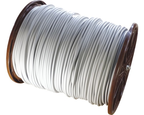 Rolle mit weißem Installationskabel