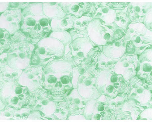 Film d'impression à l'eau camouflage CA-R-018-01 turquoise 100 x 100 cm Textile avec motif de crânes