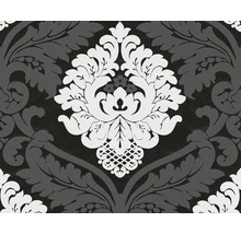 Vliestapete 5543-14 Ornament schwarz weiß