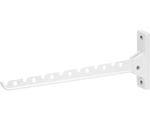 Porte-cintres rabattable 330 mm aluminium blanc