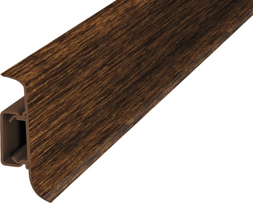 Plinthe à clipser Prinz en PVC panga panga 50 x 2500 mm Plinthe en plastique avec décor bois