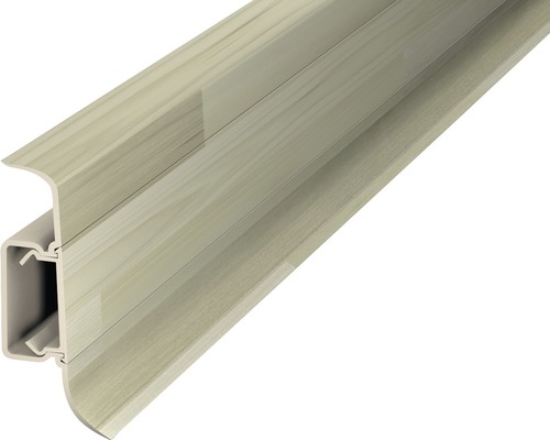 Plinthe à clipser Prinz en PVC woodstock 50 x 2500 mm Plinthe avec profilé décor bois