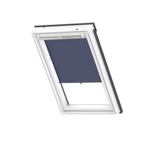 VELUX Sichtschutzrollo dunkelblau manuell mit Haltekrallen RHL MK12 9050