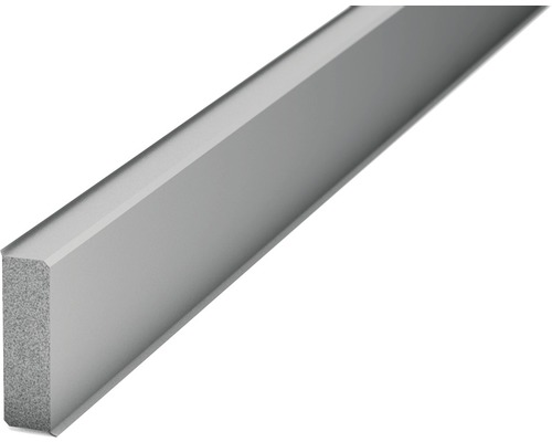 Plinthe Prinz en mousse rigide gris 40x2500 mm Baguette en plastique