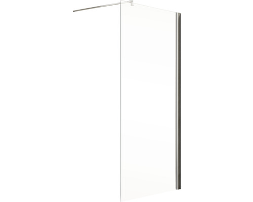 Duschwand aus Glas mit Haltestange