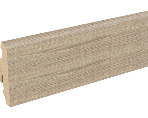 SKANDOR Sockelleiste Whitewashed Oak FOEI770 FU60L 19 x 58 x 2400 mm Sockelleiste mit Holzdekor