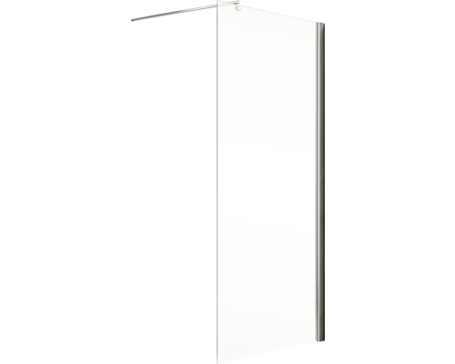 Paroi de douche en verre avec barre de stabilisation