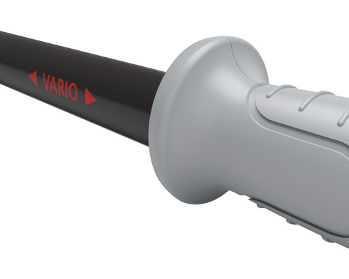 Detailaufnahme eines Werkzeuggriffs mit der Aufschrift ''Vario''